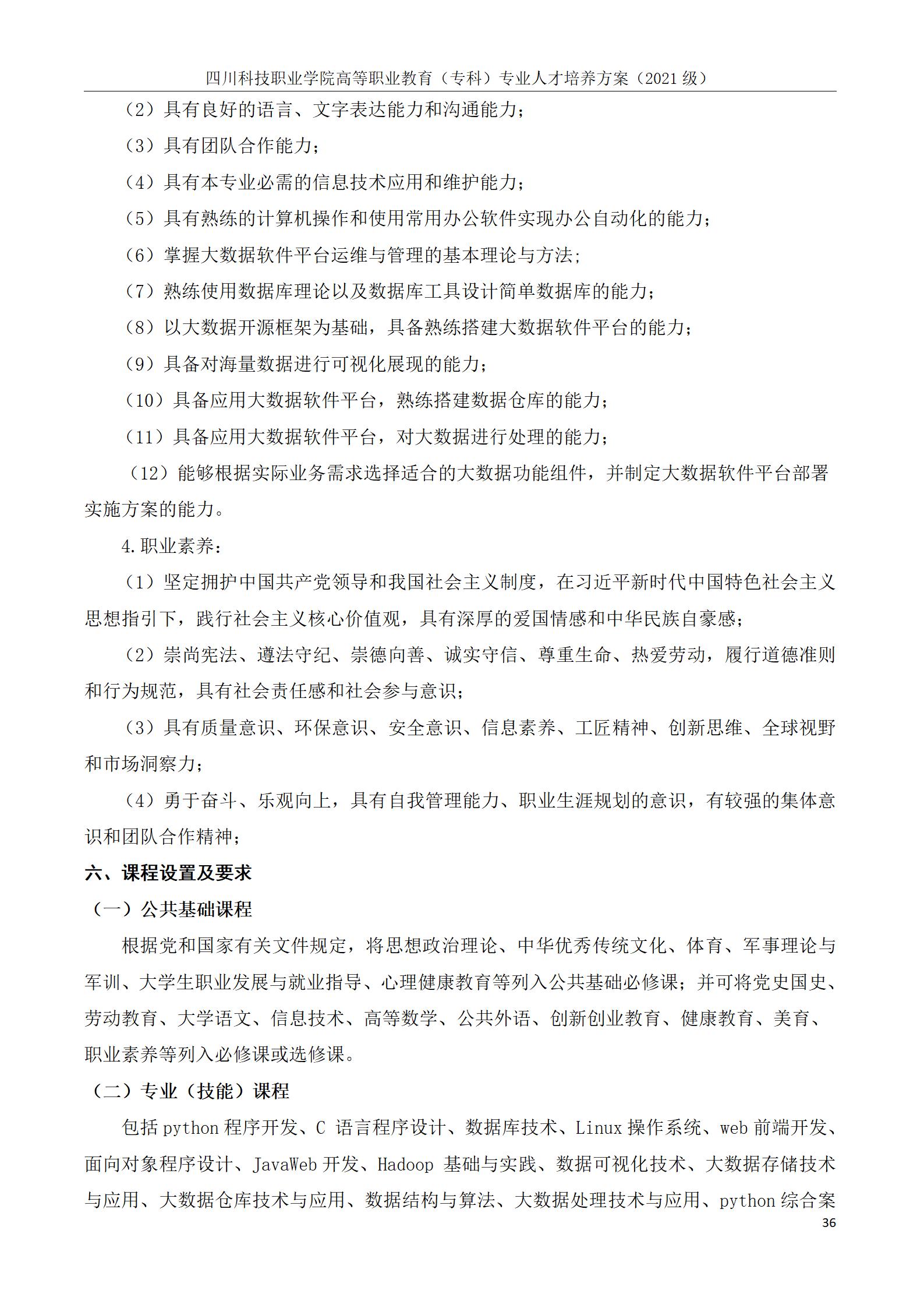 互联网学院 2021级人才培养方案(图36)