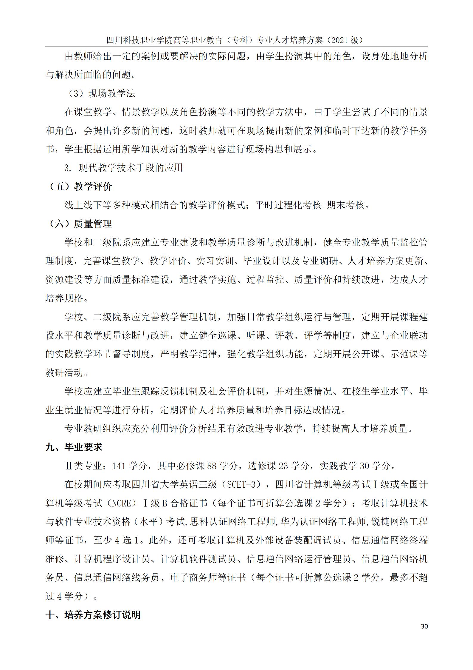 互联网学院 2021级人才培养方案(图30)